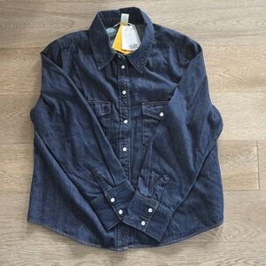 Dark Blue Denim Shirt - NWT